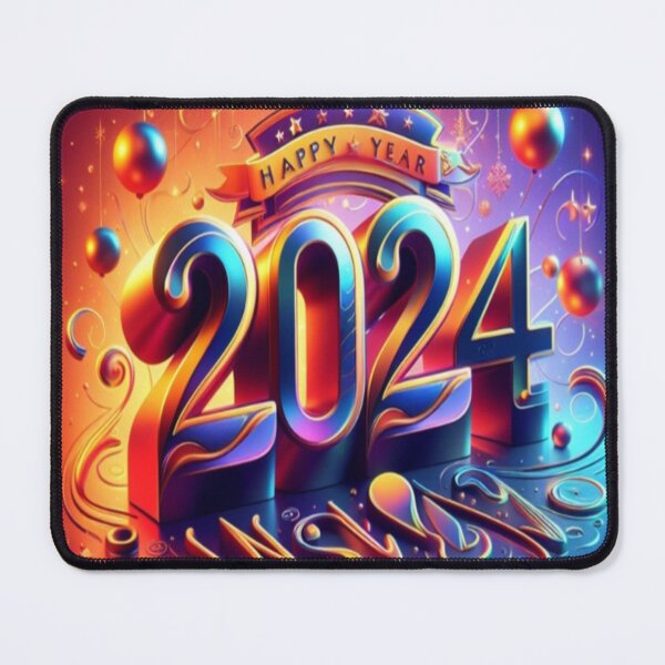 Item preview, Happy New Year 2024 designed and sold by AwesomeDigiShop.