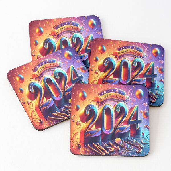 Item preview, Happy New Year 2024 designed and sold by AwesomeDigiShop.