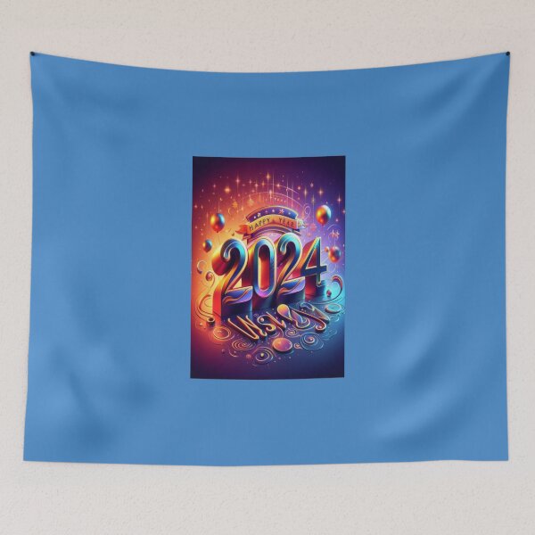 Item preview, Happy New Year 2024 designed and sold by AwesomeDigiShop.