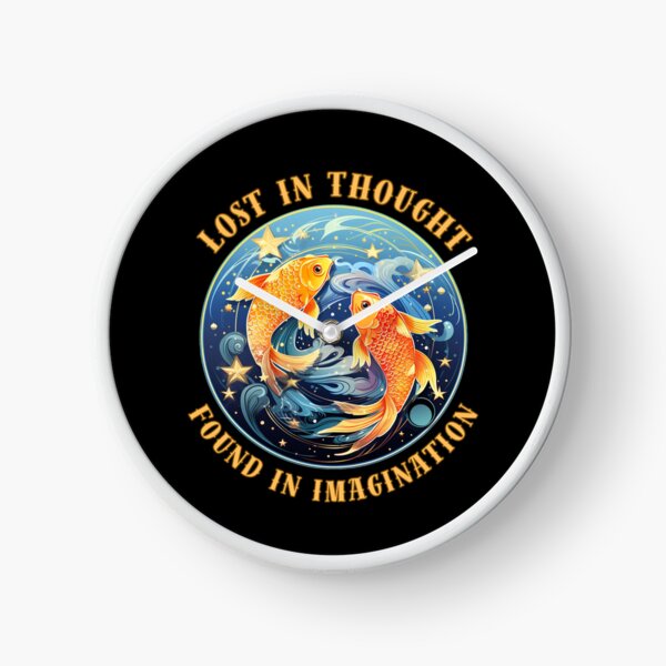 Item preview, Lost In Thought, Found In Imagination. pisces quote designed and sold by ZodiacWonders.