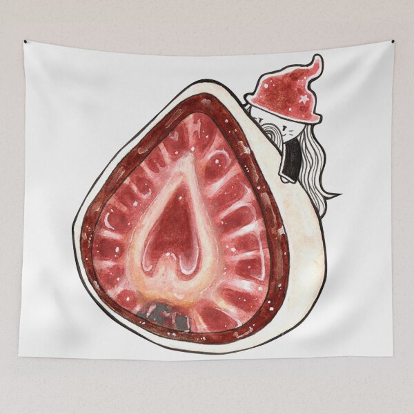 Item preview, vintage old wizard character and strawberry chocolate daifuku designed and sold by ETHER1997.