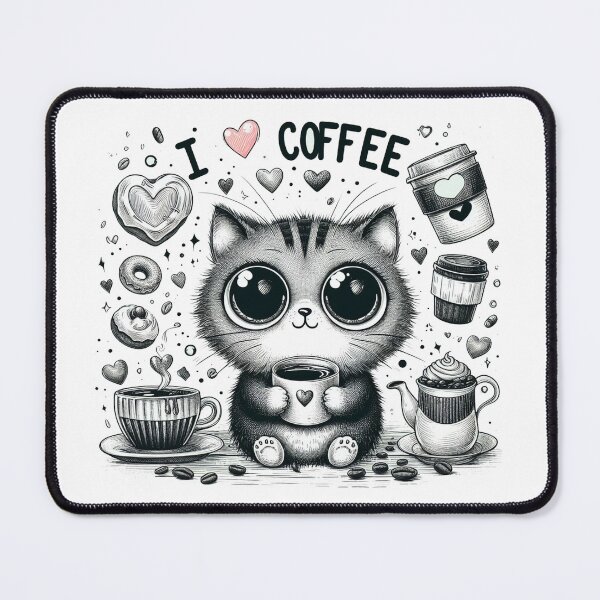 Item preview, Cat Love Coffees designed and sold by VANWANSHOP.