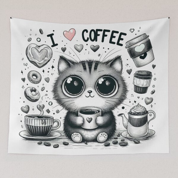 Item preview, Cat Love Coffees designed and sold by VANWANSHOP.