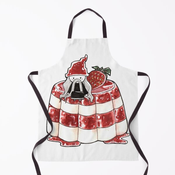 Item preview, vintage old wizard character and strawberry pudding jelly designed and sold by ETHER1997.