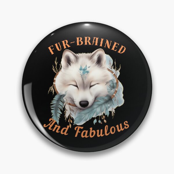 Item preview, Fur-Brained And Fabulous. fox portrait designed and sold by FoxVibes.