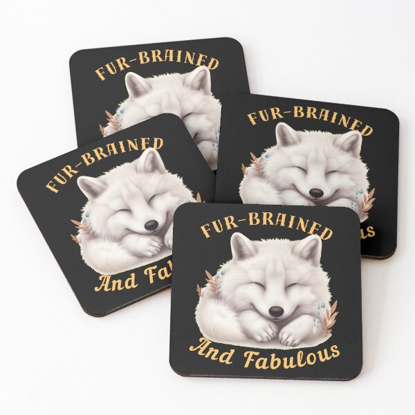 Item preview, Fur-Brained And Fabulous. fox saying designed and sold by FoxVibes.