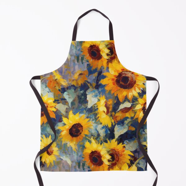 Artikelvorschau, Vintage Sonnenblume - Impressionistisches Blumenmuster entworfen und verkauft von HAL2501.