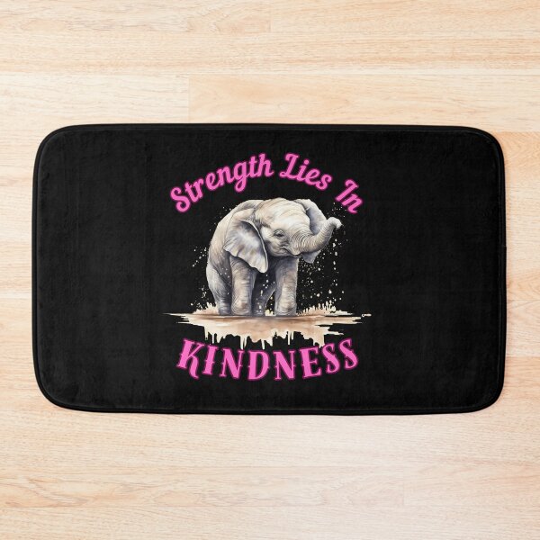 Item preview, Strength Lies In Kindness. elephant head designed and sold by ElephantVibes.