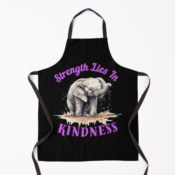 Item preview, Strength Lies In Kindness. elephant face designed and sold by ElephantVibes.