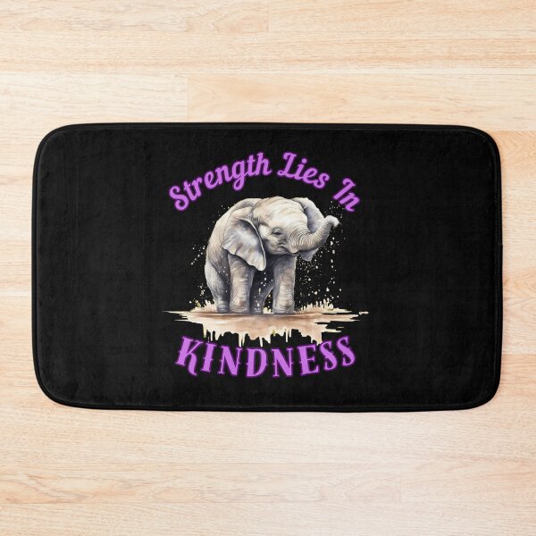 Item preview, Strength Lies In Kindness. elephant face designed and sold by ElephantVibes.