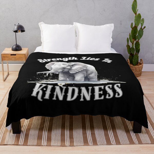 Item preview, Strength Lies In Kindness. surreal elephant designed and sold by ElephantVibes.