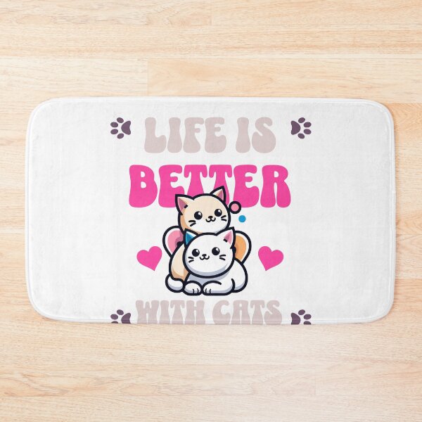 Item preview, Life is better with cats designed and sold by IdeasDream.