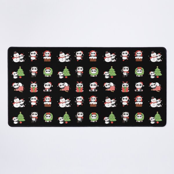 Item preview, Cute Christmas Pandas Set - Xmas Gift designed and sold by patternjp.