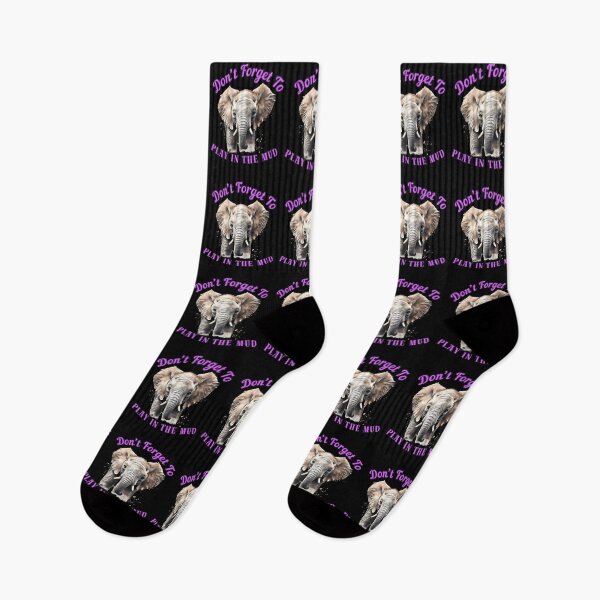 Item preview, Don’t Forget To Play In The Mud. elephant face designed and sold by ElephantVibes.