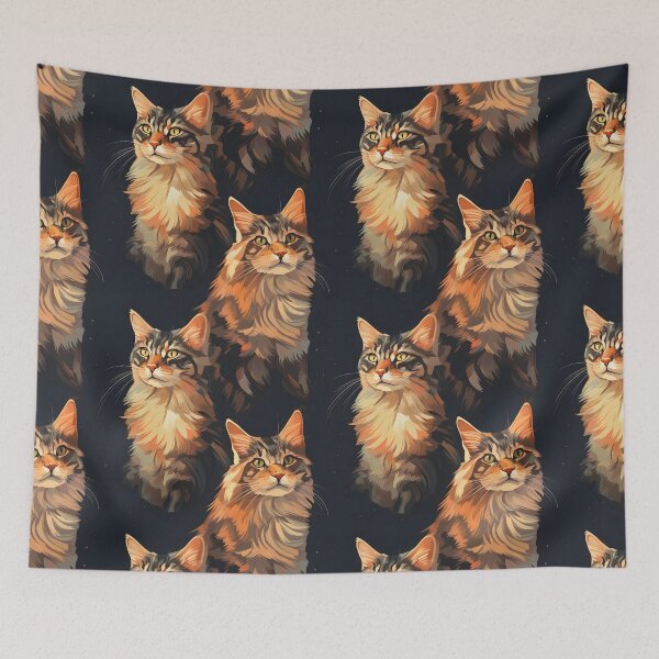 Item preview, Cats 1 Maine Coon 13 designed and sold by DigitalPatternx.