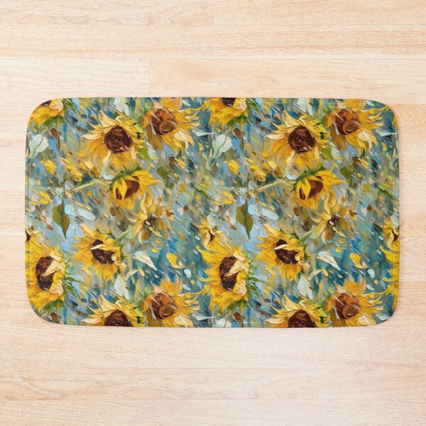 Item preview, Scattered sunflower petals and seeds 3 - Impressionist Floral Pattern designed and sold by HAL2501.