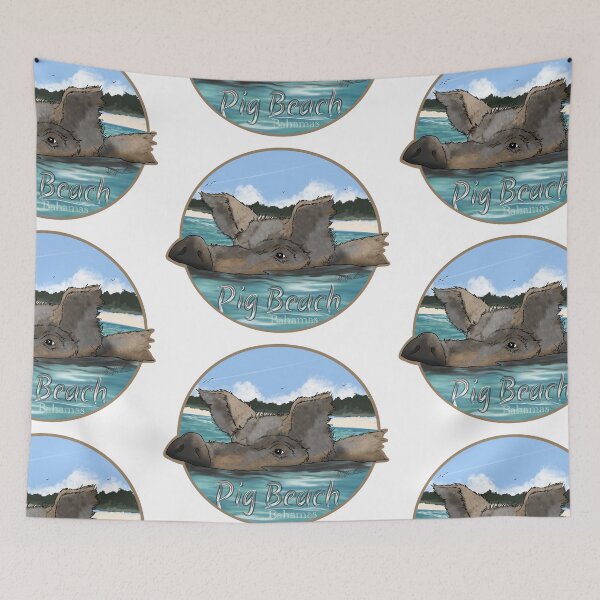 Item preview, bahamas pigs exhumas bay designed and sold by Michael Garber.