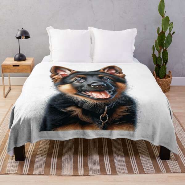 Item preview, German Shepherd Puppy Black and Brown designed and sold by CharmStudio.