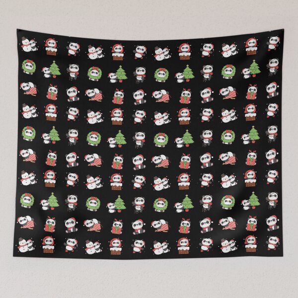 Item preview, Christmas Panda Set - Cute Panda Lovers Xmas designed and sold by patternjp.