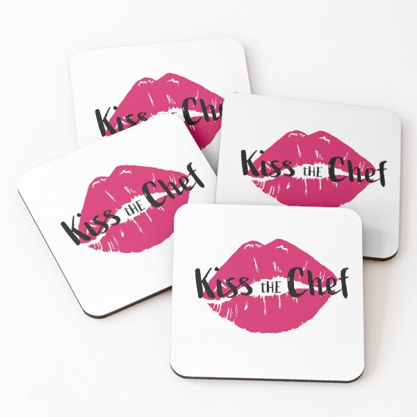 Item preview, "Kiss the Chef" with Magenta Lipstick Stain designed and sold by Jaclyn Watson.