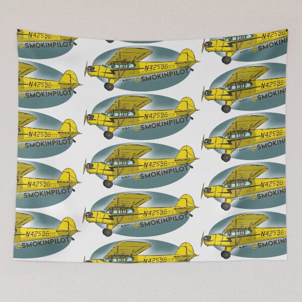 Item preview, Piper Cub N42596 @smokinpilot designed and sold by Michael Garber.