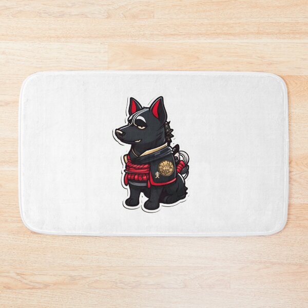 Item preview, Japan samurai black dog designed and sold by KorArtStudio.