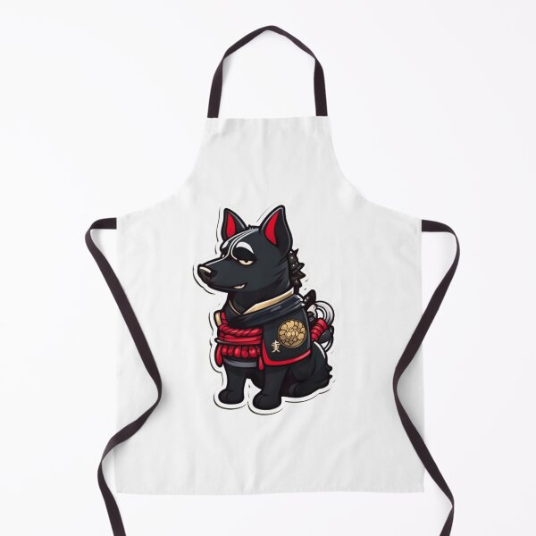 Item preview, Japan samurai black dog designed and sold by KorArtStudio.