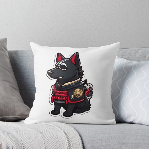 Item preview, Japan samurai black dog designed and sold by KorArtStudio.