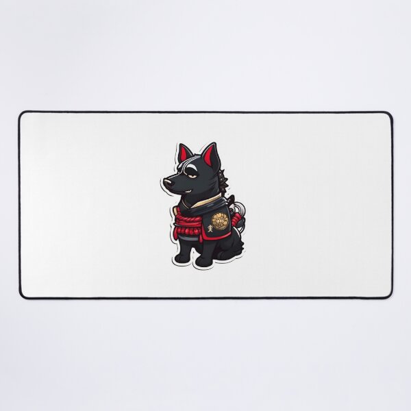 Item preview, Japan samurai black dog designed and sold by KorArtStudio.