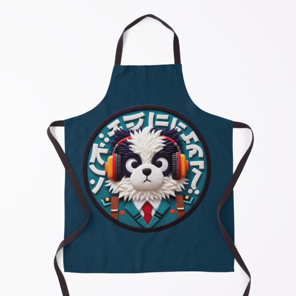 Item preview, DJ Dog Wool Felt Art | Japanese Digital Illustration designed and sold by GALUMARKET.