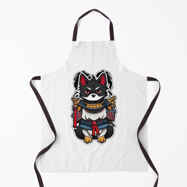 Item preview, Cute Japan samurai black dog designed and sold by KorArtStudio.