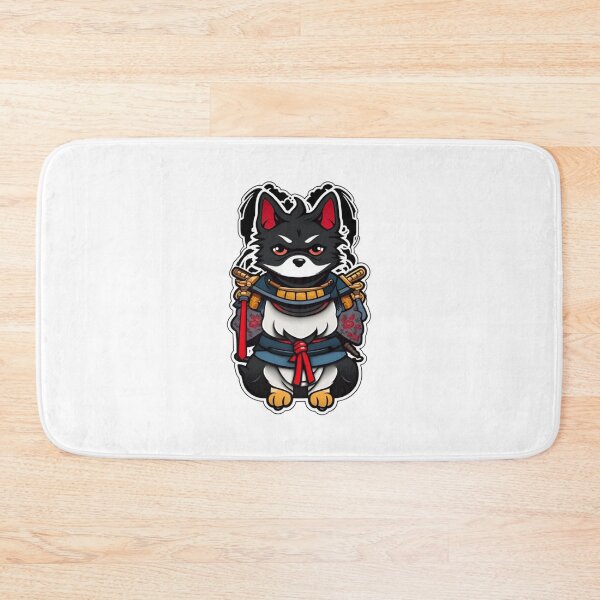 Item preview, Cute Japan samurai black dog designed and sold by KorArtStudio.