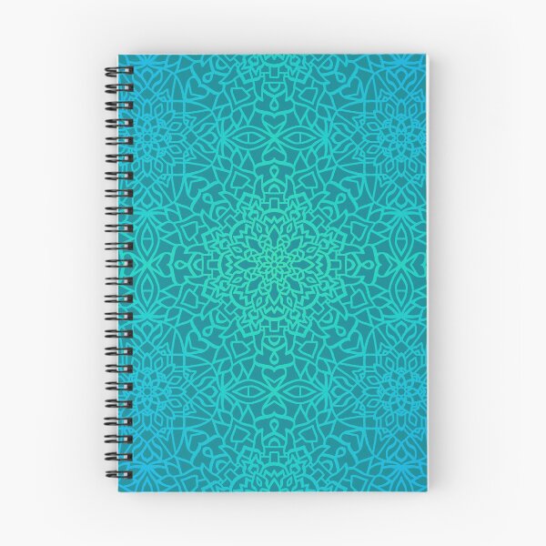 Item preview, Selfmade Fat Mandala Nr 9 - Bluish Greens designed and sold by JoanNinjaHen.