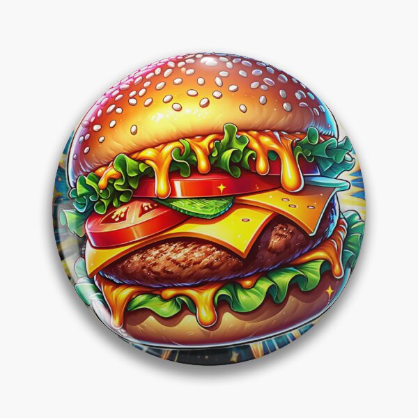Item preview, Juicy Burger Illustration  designed and sold by EasyPrints337.