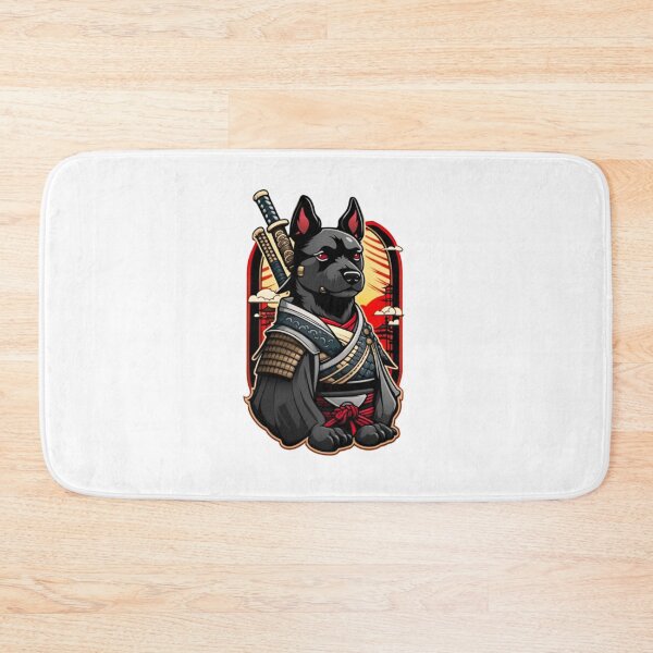 Item preview, Cool Japan samurai black dog designed and sold by KorArtStudio.