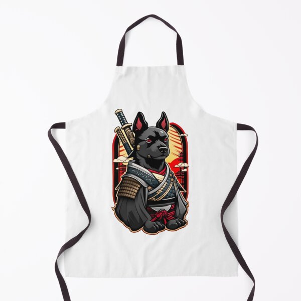 Item preview, Cool Japan samurai black dog designed and sold by KorArtStudio.