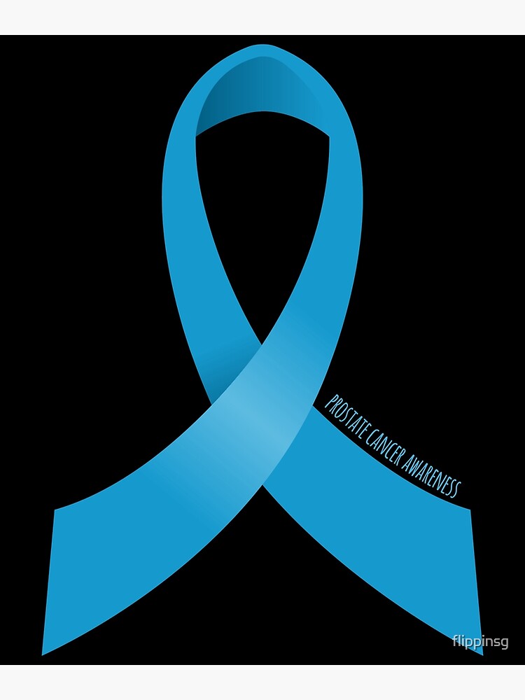 Prostate Cancer Awareness Ribbon Poster By Flippinsg Redbubble   Flat,750x,075,f Pad,750x1000,f8f8f8.u4 