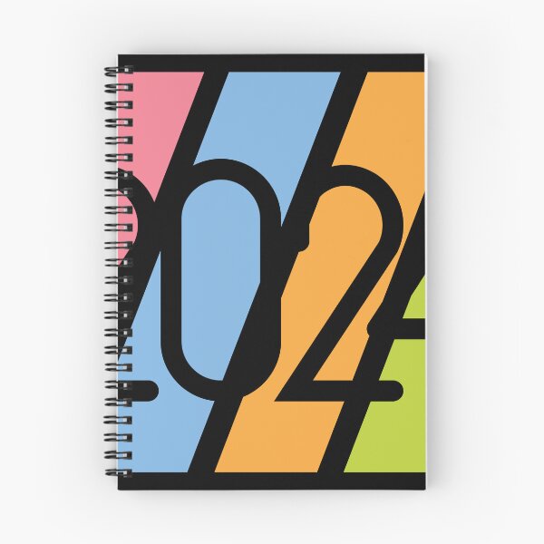 Artikelvorschau, 2024 Frohes Neues Jahr Feier Typografie Design – Festliche Feiertagskunst entworfen und verkauft von Gayan-Art.