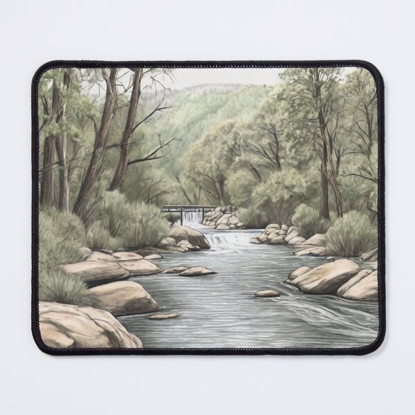 Item preview, Colour sketch of a riverside scene designed and sold by ailia-hikaru.