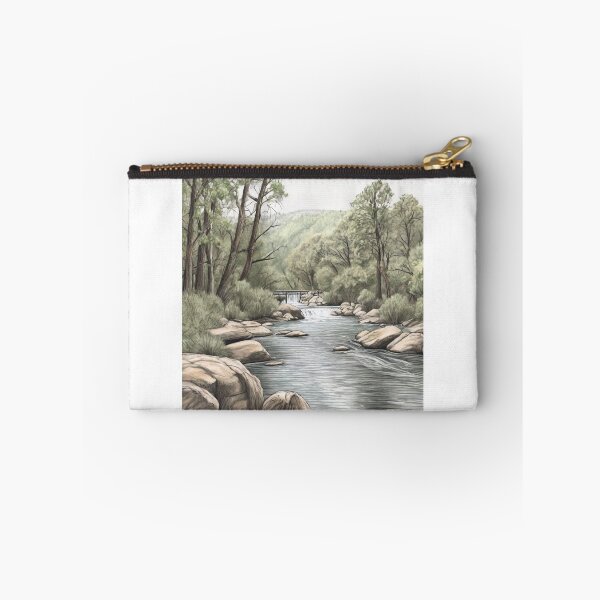 Item preview, Colour sketch of a riverside scene designed and sold by ailia-hikaru.
