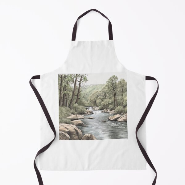 Item preview, Colour sketch of a riverside scene designed and sold by ailia-hikaru.