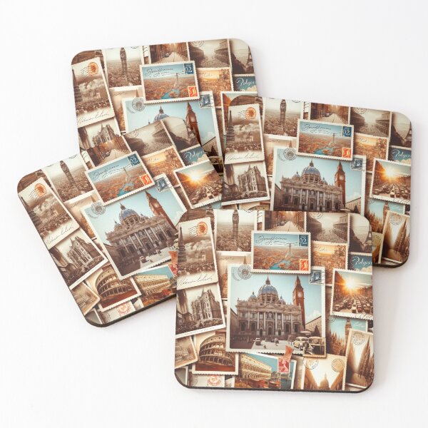 Item preview, Memories of the World A Postcard Collage designed and sold by Nardaz.