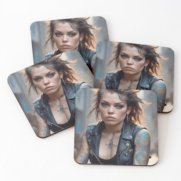Item preview, A Punk Biker Chick designed and sold by TheArtOfPat.