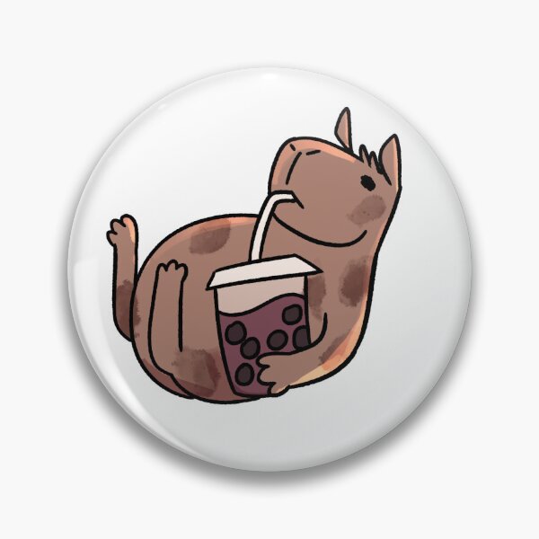 Item preview, Bubble Tea Buddy: Capybara Sips and Smiles designed and sold by thepapercat.