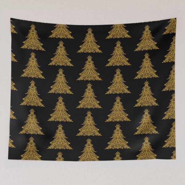 Item preview, Gold Minimalist Merry-thon Marvel Christmas Tree designed and sold by Ash Dowdy.