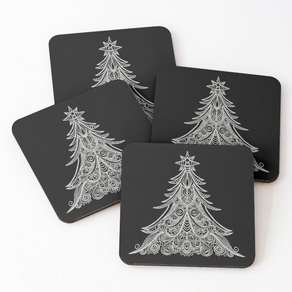Item preview, Silver Minimalist Merry-thon Marvel Christmas Tree designed and sold by Ash Dowdy.