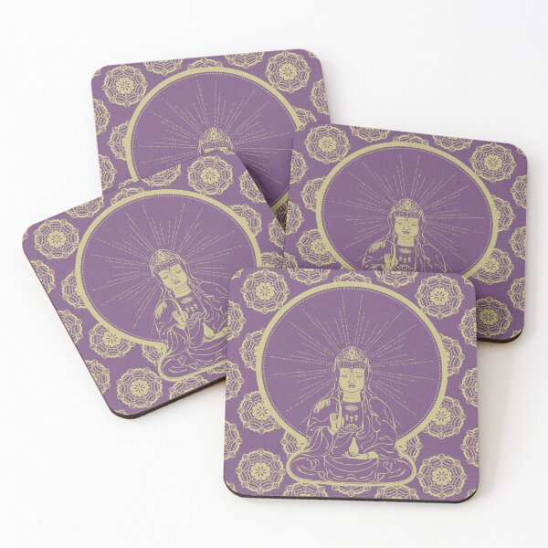 Item preview, Kuan Yin Sattva - Plum + Gold designed and sold by Irene Estelle.