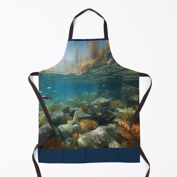 Item preview, Oil Painting Over Under Water Level Art Waterlines Artwork World Lakes A459-3 designed and sold by MPCFICTION.