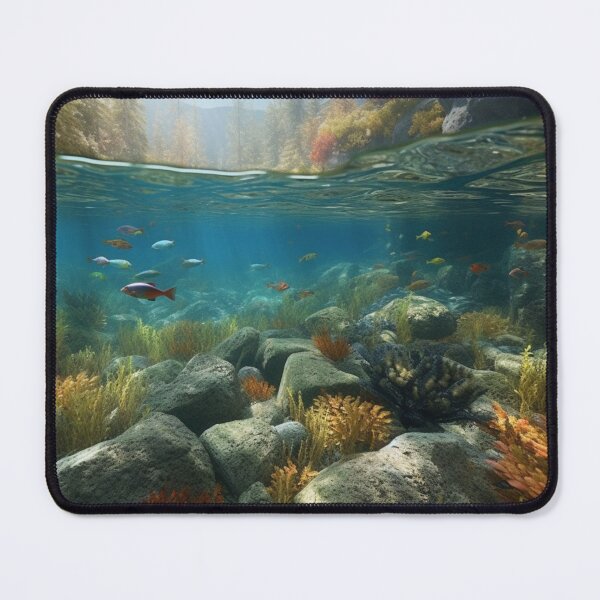 Item preview, Oil Painting Over Under Water Level Art Waterlines Artwork World Lakes A459-3 designed and sold by MPCFICTION.