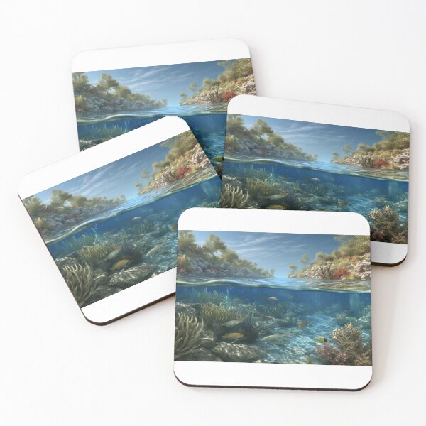 Item preview, Oil Painting Over Under Water Level Art Waterlines Artwork World Lakes A459-4 designed and sold by MPCFICTION.